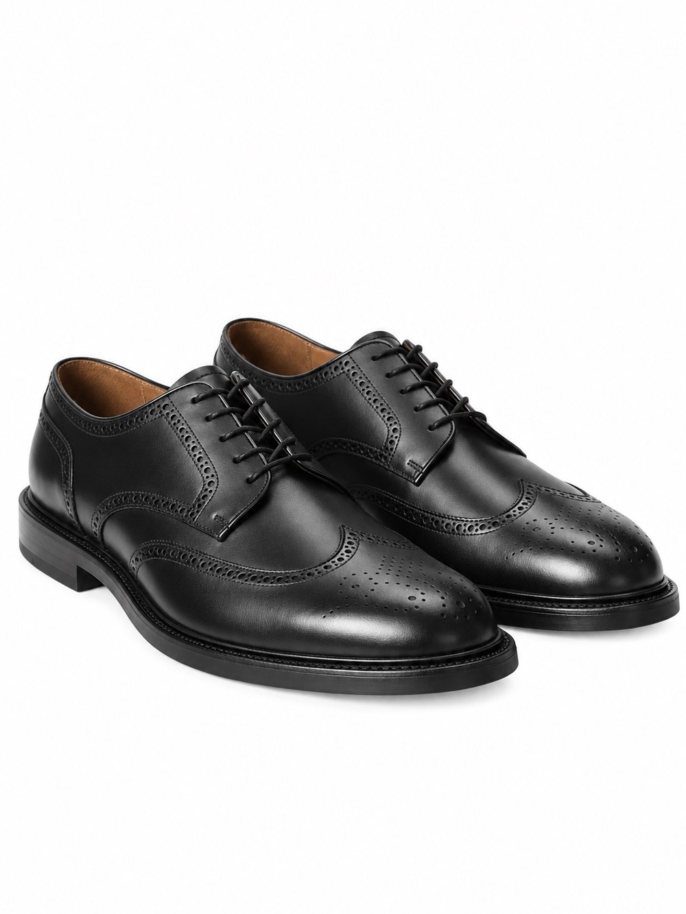 Polo Ralph Lauren Asher Leather Wingtip Black Men’s 10.5